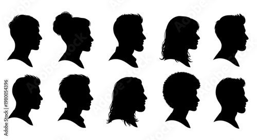 Knife tactical combat silhouette icon pack with double-edged blade, tactical handle, and assorted poses for game UI design