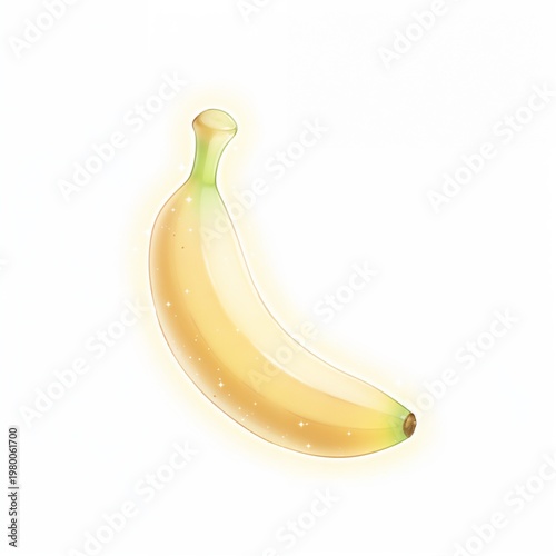 banana on white background