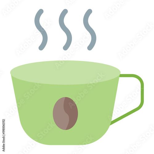 Caffeine Vector Flat Icon Design
