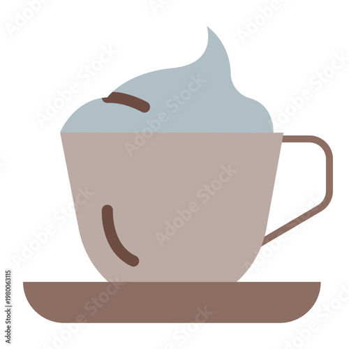 Latte Vector Flat Icon Design