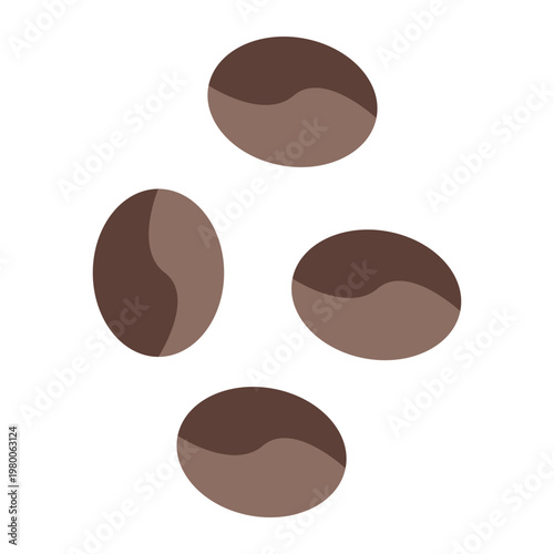 Bean Vector Flat Icon Design