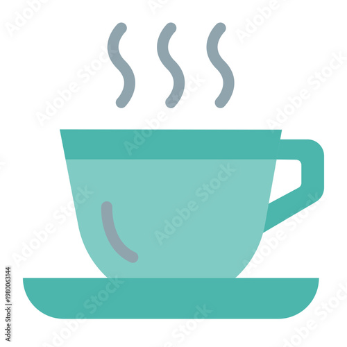 Coffee Cup Vector Flat Icon Design