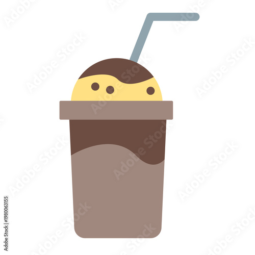 Frappe Vector Flat Icon Design