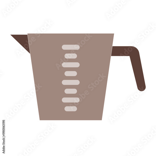 Measuring Cup Vector Flat Icon Design