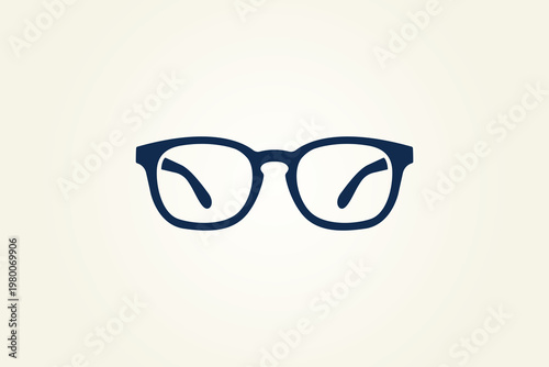glasses icon on white background
