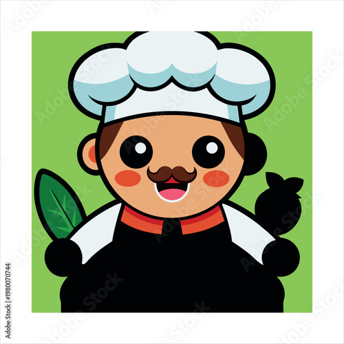 Man chef cutting cucumber at kitchen restaurant chef hand preparing fresh salad