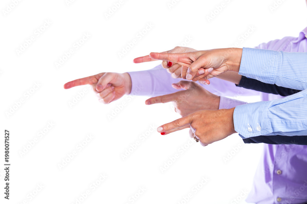 Obraz premium Hands pointing