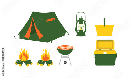 Essential items for a traditional outdoor camping experience