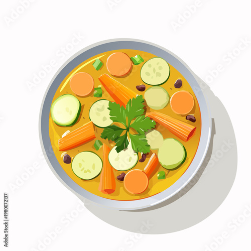 Bunter veganer Gemüseeintopf mit saisonalem Gemüse