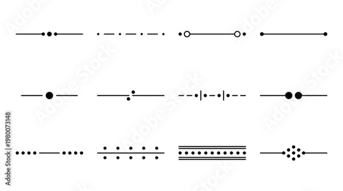 Various Line Styles and Dotted Patterns.