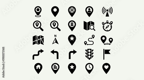 Black navigation icons on white background.