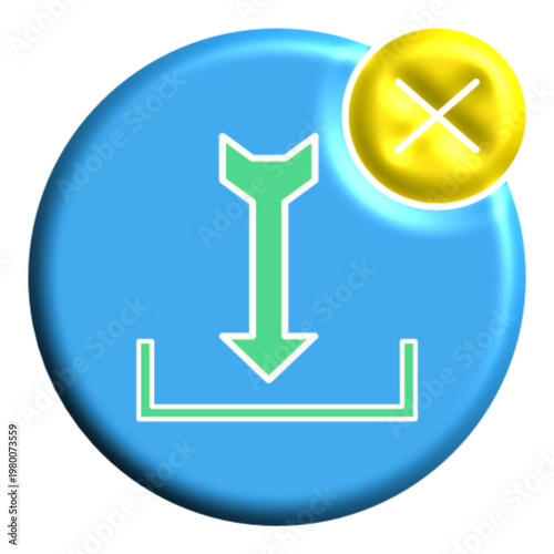 Digital file download icon set with multimedia music and image formats, upload and save button elements in blue and green color - HGPCOSM01