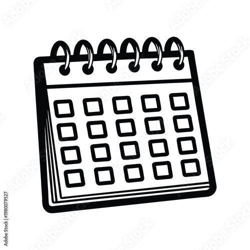 Simple Calendar Icon with a Marked Date for Reminders and Scheduling