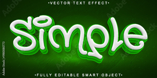  Simple Clean Minimal Typography Style Vector Fully Editable Smart Object Text Effect