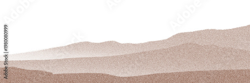 Cocoa particles and coffee dust with earthy texture in top view composition.