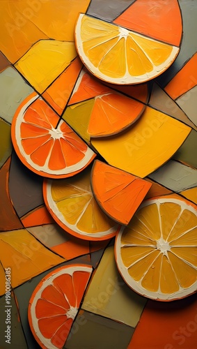 slices of orange on a plate