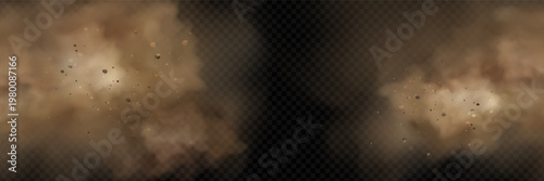 Photos Fine sand storm with textured wind and dynamic desert dust clouds