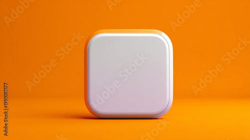 Modern Abstract 2D Graphic Design with Centered Minimalist Vector Art Focal Point on Vibrant Background