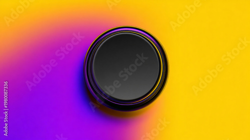 Modern Abstract 2D Graphic Design with Centered Minimalist Vector Art Focal Point on Vibrant Background