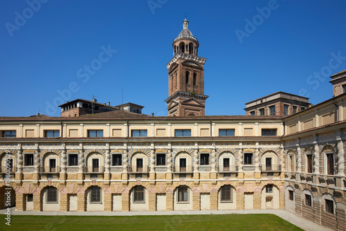 Internal court of the Ducal Palace, Mantua, Italy