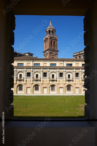Internal court of the Ducal Palace, Mantua, Italy