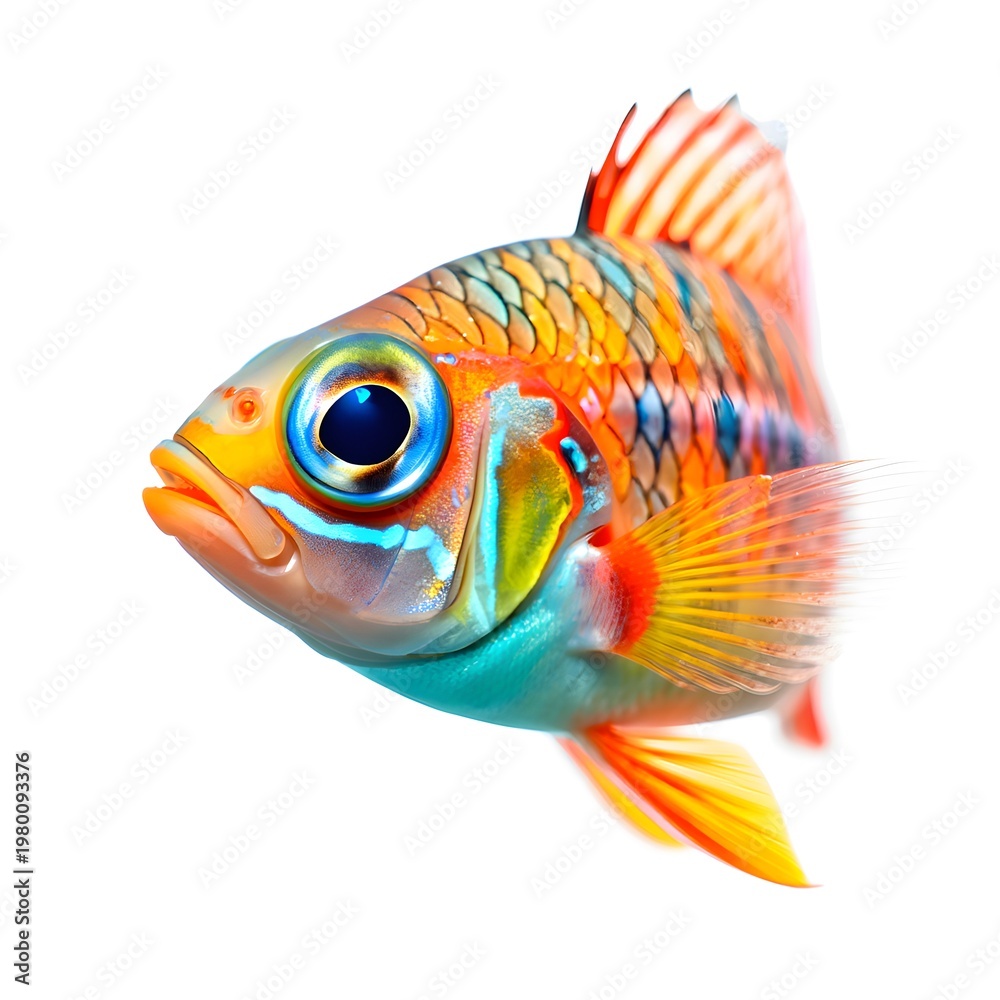 Fototapeta premium goldfish isolated on white