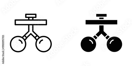 minimalist dumbbell and exercise bike fitness equipment flat design vector illustration