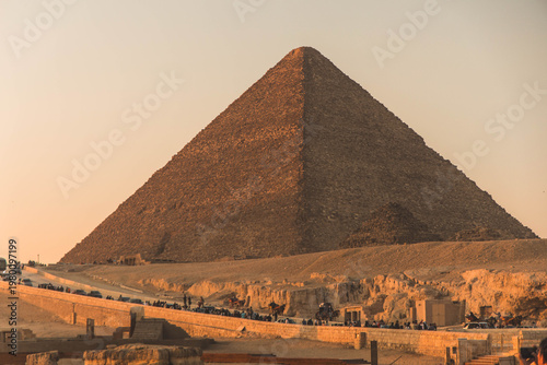 Bild auf Leinwand pyramids of giza