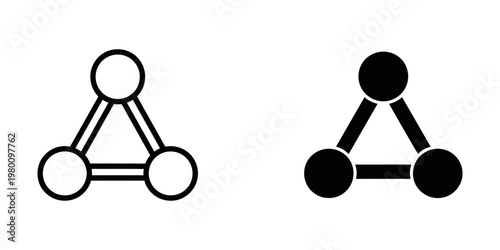 family tree icons set with empty and filled silhouettes vector illustration