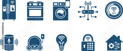 Smart home devices and appliances with wireless connectivity