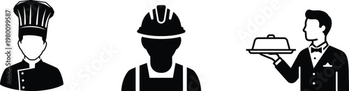 Celebrating labor day honoring workers in culinary construction and service industries