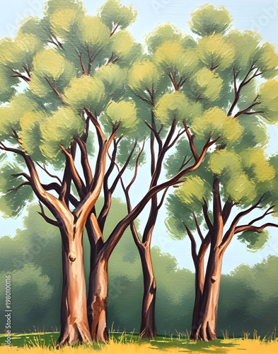 forest tree, tree painting, forest painting, woodland scene, nature landscape, green forest, forest scenery, tree landscape, nature art, scenic forest, peaceful forest, calm nature, serene forest, out