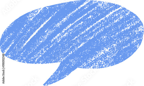 Crayon Speech Bubble Thought Text Frame
