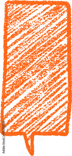 Vertical Chalk Speech Bubble