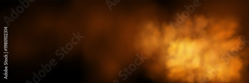 Dramatic fire fog with glowing particles and smoky overlay effect.