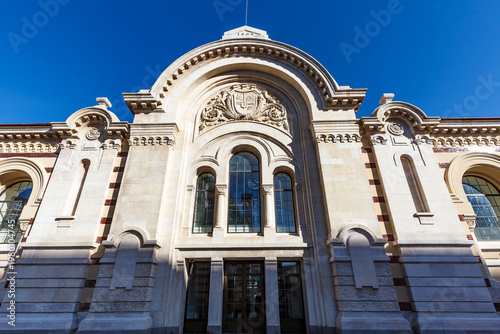 Rich decorated exterior of the Central Market Hall in Sofia, Bulgaria - Europe