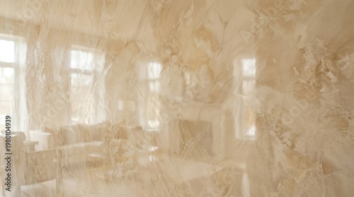 Marble Wall and Interior: A luxurious interior showcases a marble wall, its intricate veining reflecting the light and creating a sense of opulence and refinement.