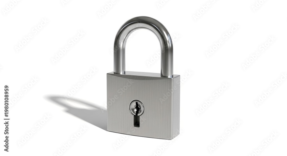 Fototapeta premium padlock isolated on white