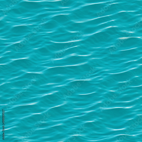 Turquoise water surface with subtle ripples creates a calming, organic texture. Seamless pattern, one tile