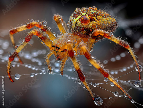 Extreme macro spider