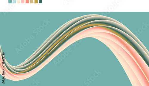 Abstract flowing form illustrating user journey mapping for product design systems, onboarding experiences and digital storytelling to guide interaction flow and improve conversion focused interface p