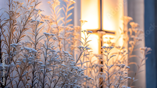 barely visible flowers on white background, subtle pastel tones, ultra minimal luxury design, soft shadows, premium composition