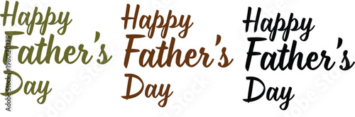 Happy father's day typography a festive and heartfelt greeting for dads