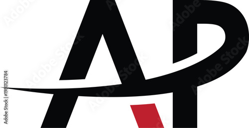 Letter AP minimalist logo design
