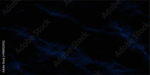 Abstract blue background with dark storm clouds and flashes of lightning across a moody night sky over the deep sea