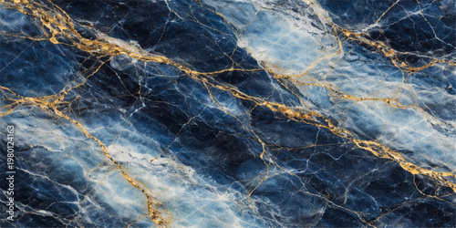 A textured blue water surface reveals a dark grunge pattern reflecting the rough nature of the sea and sky