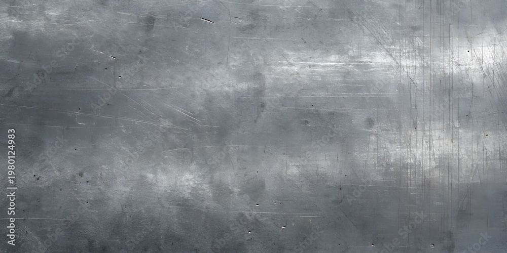 Fototapeta premium Distressed Scratched Brushed Silver Gray Steel Metal Texture Seamless Background