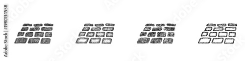 Sketch paving icon design set