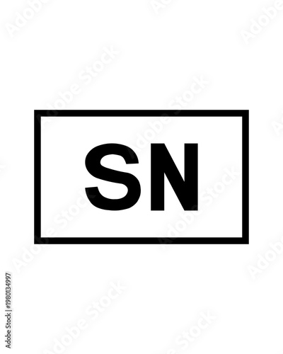SN Serial no symbol