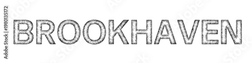 Sketch Brookhaven text design element